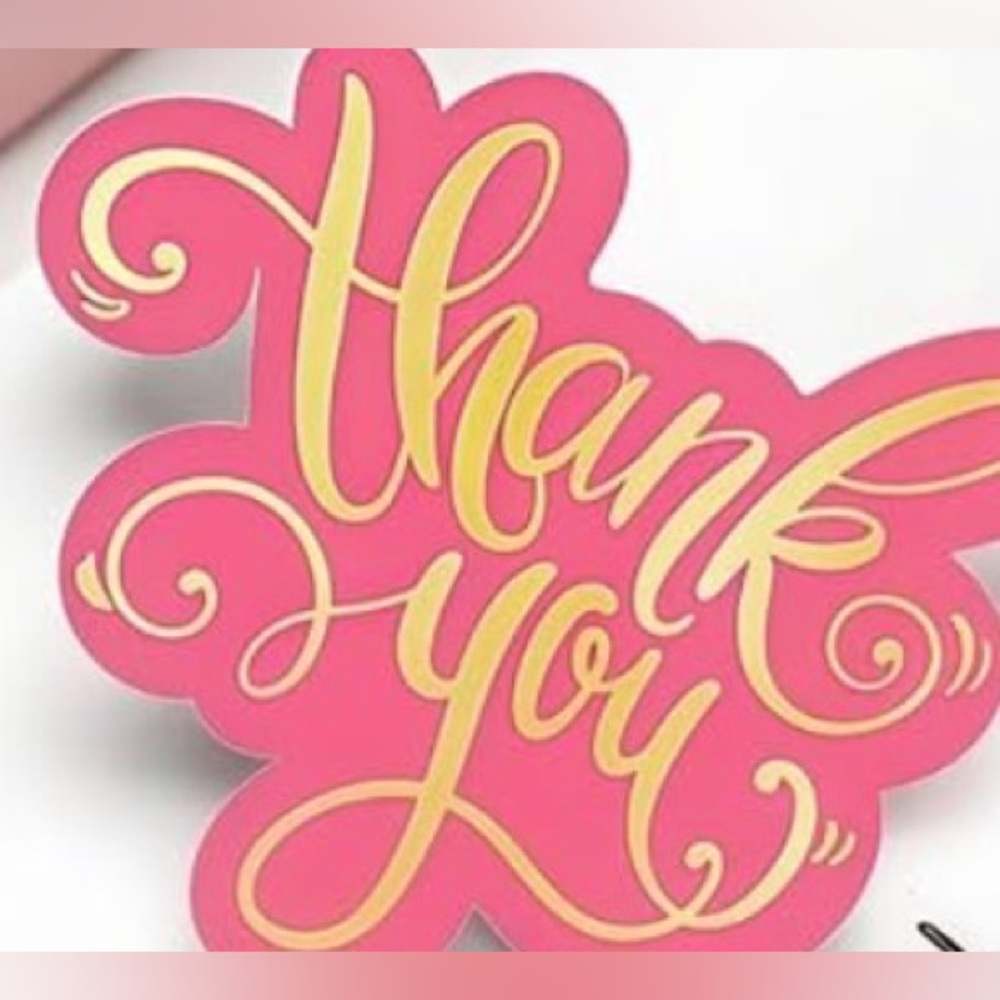 Thank You Double Sided Cards for Shipping Qty25 NWOT - Picture 4 of 6